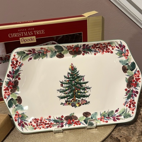 Spode Christmas Tree Annual Dessert Tray 12” 2023 - Picture 6 of 11